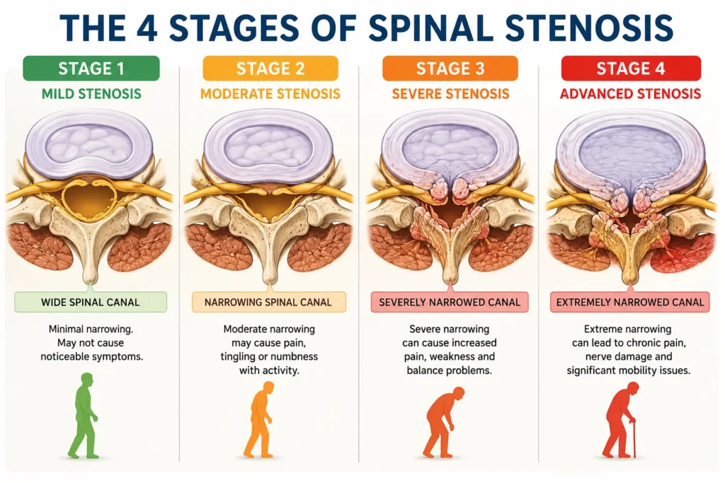 The 4 Stages of Spinal Stenosis