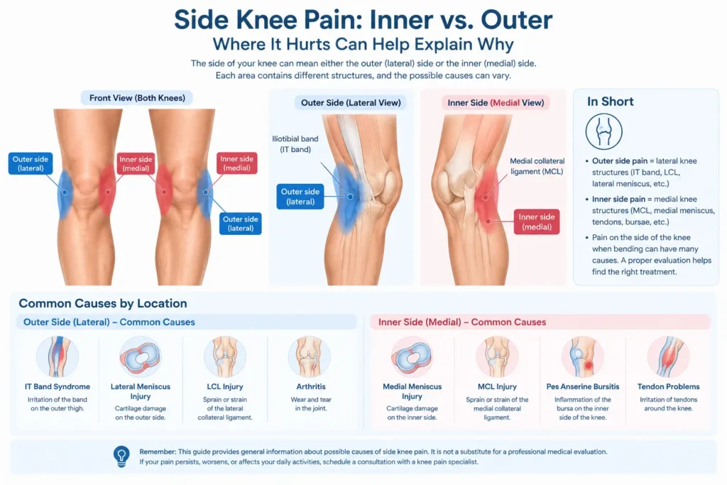 What Does "Side of the Knee" Mean